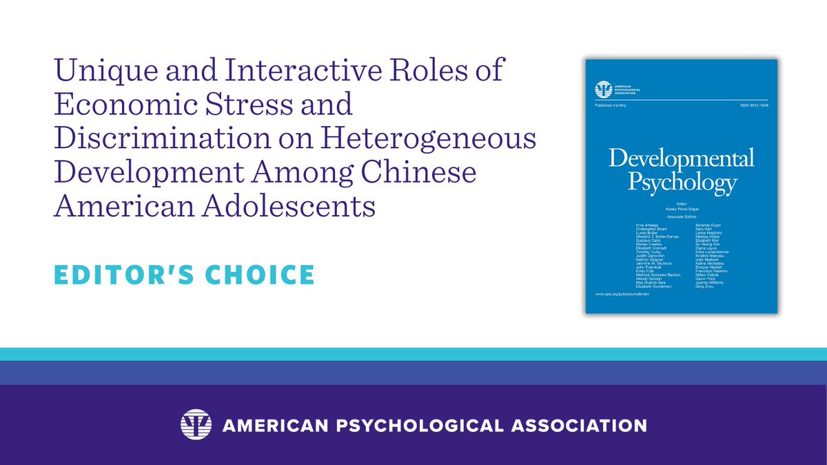8-year longitudinal study in Developmental Psychology led by <a href="/drkaiip/">Ka I Ip</a> challenges the "model minority" stereotype surrounding Chinese American youth. Read the article selected as noteworthy and impactful by the editor: bit.ly/43sX590