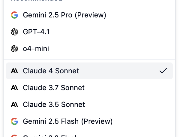 dbpilotapp's tweet photo. Claude 4 Sonnet is now available in the app https://t.co/37WVrTXeYI