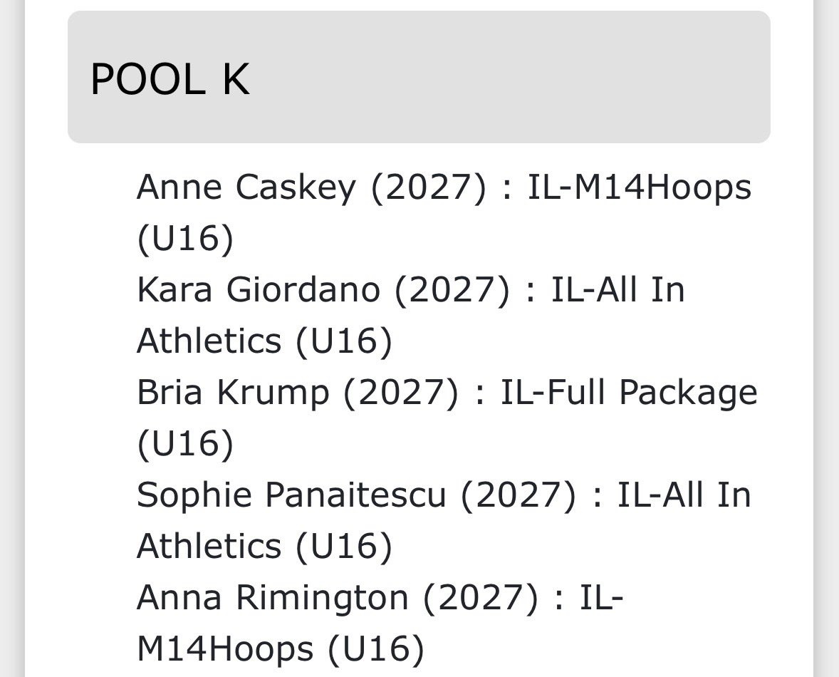 Kara Giordano (@karagio24) on Twitter photo Thank you <a href="/USJN/">USJN</a> for the All-Star selection at the Mid-America Challenge.
<a href="/AIAelitegirls/">ALL IN Elite Girls 3SSB</a> <a href="/HuntleyGBB/">Huntley Girls Basketball</a> Thank you <a href="/USJN/">USJN</a> for the All-Star selection at the Mid-America Challenge.
<a href="/AIAelitegirls/">ALL IN Elite Girls 3SSB</a> <a href="/HuntleyGBB/">Huntley Girls Basketball</a>