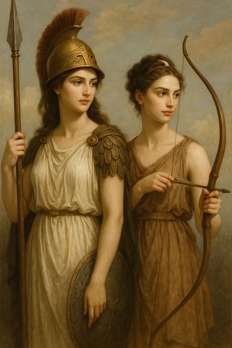 Atenea y Artemisa. Bellísimas.