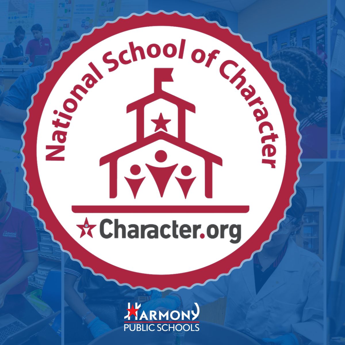 Great news! 12 new Harmony campuses representing 10 different Texas cities were named official National Schools of Character today by @characterDotOrg ! Only 71 schools in the nation and 16 in Texas earned the rare distinction! Learn more here: ow.ly/NsBX50VXs8m