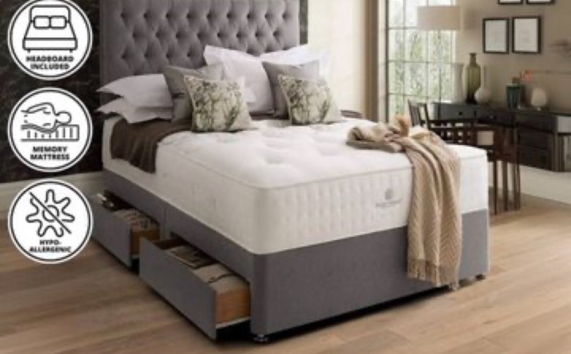 Overhaul your bedroom from just £89 for this gorgeous grey divan bed including mattress and headboard 🙌

Check it out here ➡️ awin1.com/cread.php?awin…