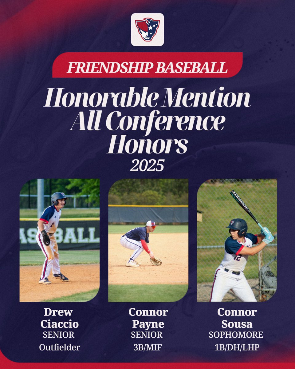 AFHS_Baseball's tweet image. 🚨⚾️🏅🚨⚾️🏅🚨⚾️🏅🚨⚾️🏅🚨⚾️🏅

Congratulations to @Ciaccio_Drew @ConnorPayne35 and @Sousa4324 for earning SWAC All Conference Honorable Mention this year!!!

#DHTBB #BTB