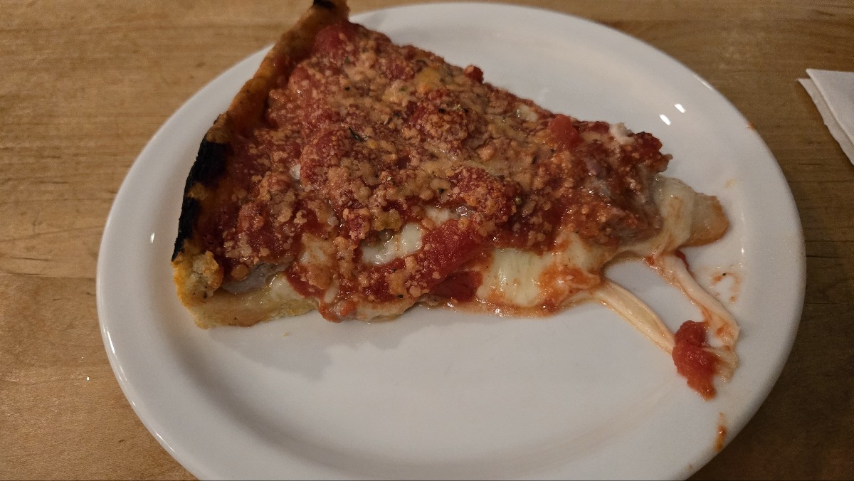 We ate chicago pizza and Finally We got badges!