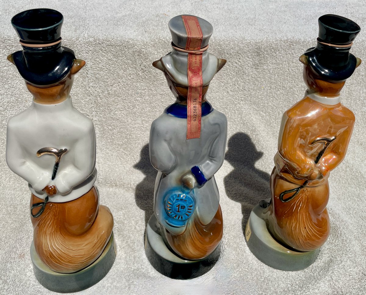Jim Beam fox liquor decanters, purchased from an antique store by <a href="/crazyjoe1952/">MountainBlueFoxJoe</a>.