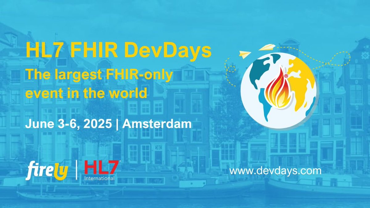 ⏳ 1 Week Left to Register!
🔥 3 Days. 120+ Sessions. 100+ Speakers.
🌍 One global #HL7FHIR community.

From keynotes to hands-on learning—#FHIRDevDays is where health IT innovators meet.

👉 Register now: hubs.ly/Q03nPZhv0
#HL7 #FHIR #HealthIT #interoperability <a href="/FirelyTeam/">Firely</a>