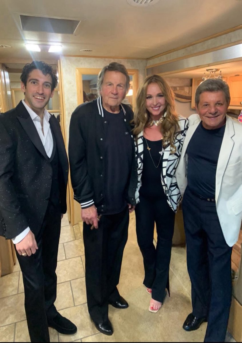 Golden Night with The Golden Boys!
Fabian, Frankie Avalon &amp; Tommy Cono with his tribute to Bobby Rydell! #Throwback to last Saturday’s Italian Festival in #hammonton #nj #fabian #frankieavalon #goldenboys 
✨✨✨✨✨🖤🤍🖤🤍🖤🤍