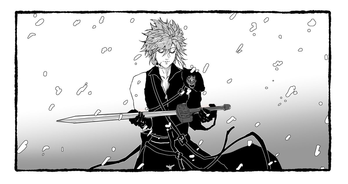 cSanRic's tweet photo. 将要画的zc小漫画的一格 #zakkura #cloud https://t.co/yCBgtl5iEw