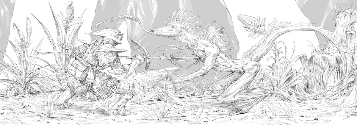 Hunting Daedra in the swamp