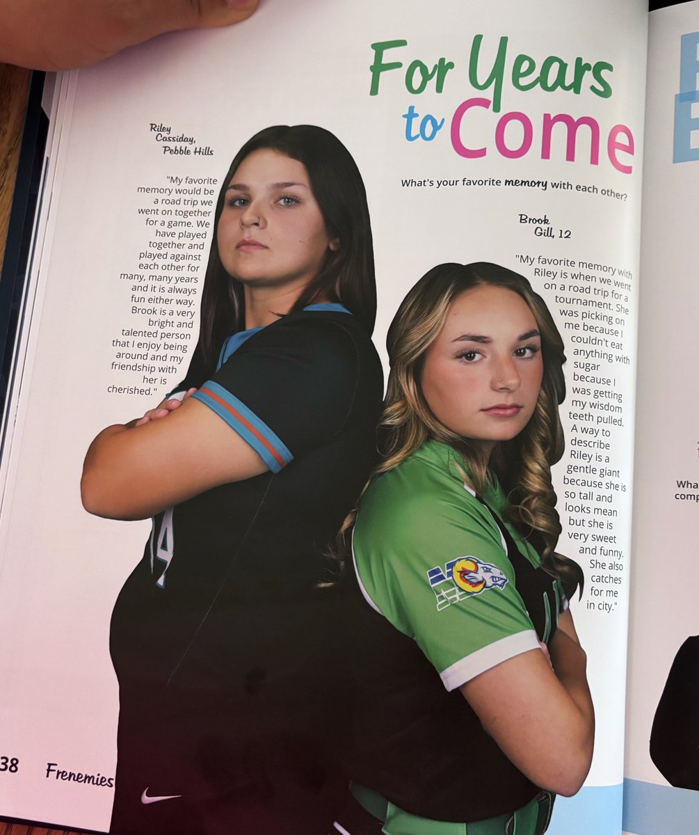 rileycassiday's tweet photo. It’s not every day you see yourself on an entire page of another school’s yearbook! Thank you Brook for inviting me and #gorams https://t.co/csoufQT7nr