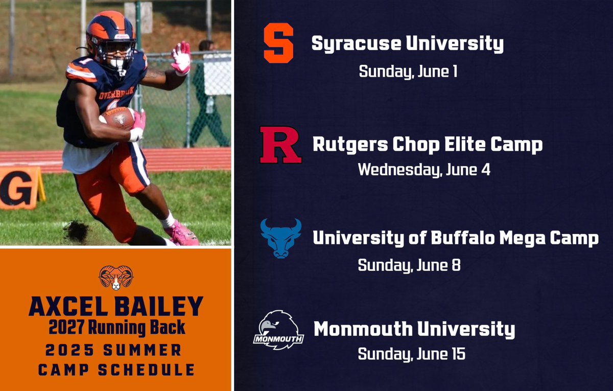 axcel bailey (@axcelbailey22) on Twitter photo These are the camps i will be attending this june, Im ready to work <a href="/CoachNixon_Cuse/">Jeff Nixon</a>
<a href="/CoachDT_Cuse/">Dennis Thomas</a>
<a href="/CoachShaw__/">Damiere Shaw</a>
@Coach_Cope
<a href="/Biggame_24/">Coach Caleb Haynes</a>
<a href="/JordanSaivon/">Jordan Johnson</a>
<a href="/CoachJeffGallo/">Coach Jeff Gallo</a>
<a href="/CoachSamDorsett/">Sam Dorsett</a>
<a href="/KashifMoore/">Kashif Moore</a>
<a href="/CoachLark_28/">JEREMY LARKIN</a>
<a href="/Coach_TLucas/">Tony Lucas</a> These are the camps i will be attending this june, Im ready to work <a href="/CoachNixon_Cuse/">Jeff Nixon</a>
<a href="/CoachDT_Cuse/">Dennis Thomas</a>
<a href="/CoachShaw__/">Damiere Shaw</a>
@Coach_Cope
<a href="/Biggame_24/">Coach Caleb Haynes</a>
<a href="/JordanSaivon/">Jordan Johnson</a>
<a href="/CoachJeffGallo/">Coach Jeff Gallo</a>
<a href="/CoachSamDorsett/">Sam Dorsett</a>
<a href="/KashifMoore/">Kashif Moore</a>
<a href="/CoachLark_28/">JEREMY LARKIN</a>
<a href="/Coach_TLucas/">Tony Lucas</a>