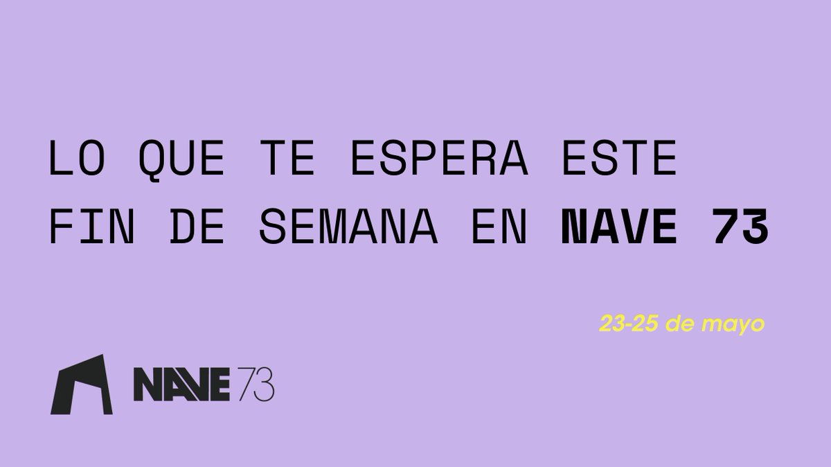 🎭 Este fin de semana en Nave 73:

⚪ FOOT — viernes y sábado, 19h ⚽️
⚪ Odysseia — sábado, 22h 🌊
⚪ La vida es sueño — dom 7:30h 🪂
⚪ Cluedo de impro — dom, 12:30h 🔎
⚪ Kilos por gramos — dom, 19h 💊 #UltimaFunción

🎟️ sge.st/n3zROh7