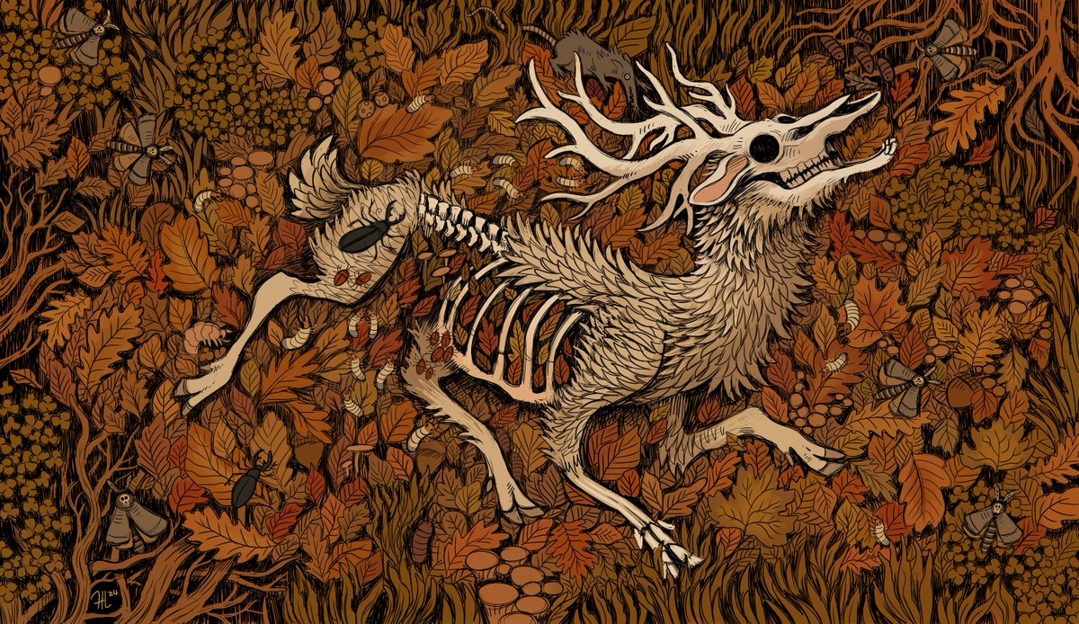 SparrowLucero's tweet image. fallen deer
(for @AvantrisLegends' The Crooked Moon)