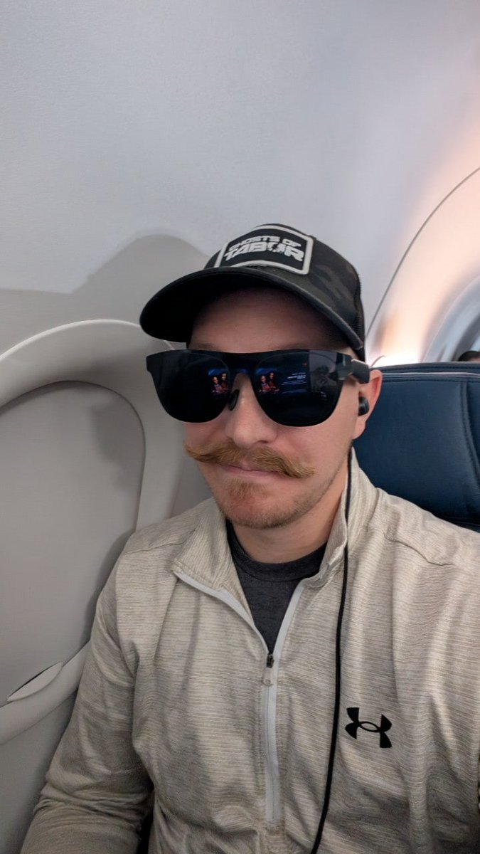Shout-out to my XREAL Ones by <a href="/XREAL_Global/">XREAL 👓</a> for keeping me sane through multiple flight delays and being grounded for a bit. Finally in the air. 

Only a couple hours until I am in Dallas for Dreamhack!