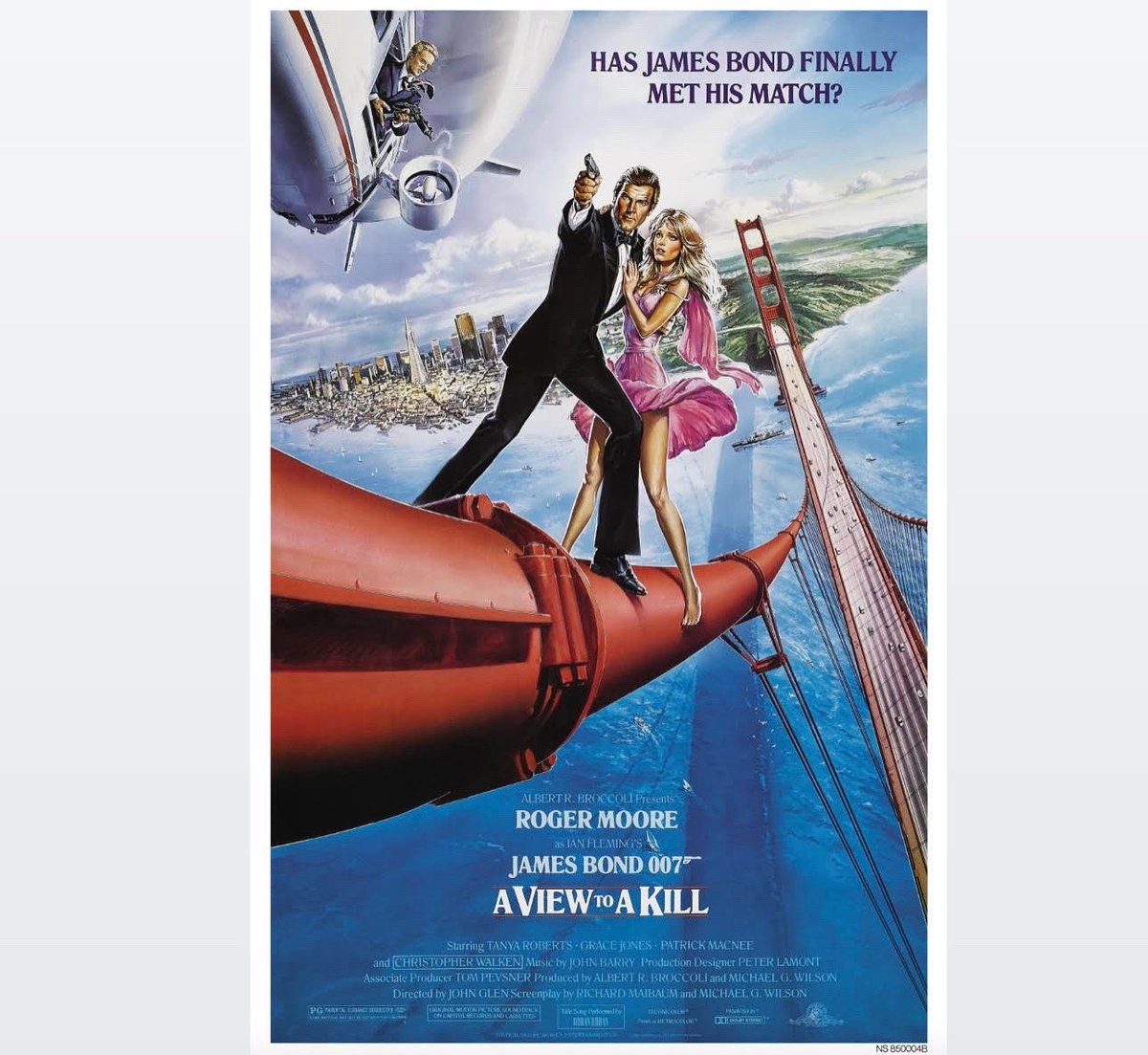 A VIEW TO A KILL premiered on this day in 1985. It was the third Bond film I saw in theaters and I remember opening weekend being an EVENT!

Anyone else see it in the spring or summer of 1985?