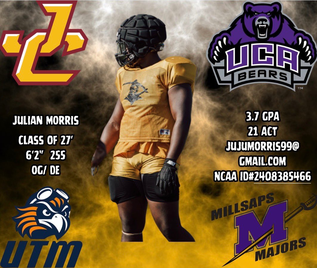 JuJuMorris0's tweet image. Doing my job on and off the field‼️
Thank you @Coach_Bennett18 for the graphic.
@CoachRich72 @CULionsFB @BallCoachHP @AndrewM_SLU @CoachCoryYork @CoachBaerHunter @clarencemcdoug1