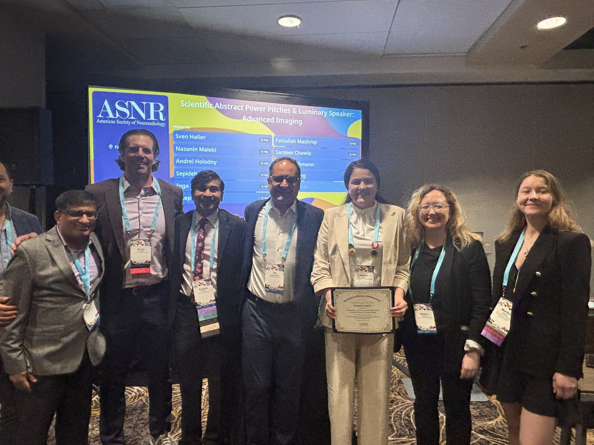 Nazanin Maleki (@malekinazanin) on Twitter photo So honored to receive the David Yousem Award from <a href="/TheASNR/">The American Society of Neuroradiology</a>! Huge thanks to <a href="/dyousem1/">David Yousem</a> for contributing to this award and supporting research fellows!
and endless gratitude to my incredible mentor <a href="/MariamAboian/">Mariam Aboian</a> for her invaluable support throughout this project!
<a href="/CHOPRadiology/">CHOP Radiology</a> So honored to receive the David Yousem Award from <a href="/TheASNR/">The American Society of Neuroradiology</a>! Huge thanks to <a href="/dyousem1/">David Yousem</a> for contributing to this award and supporting research fellows!
and endless gratitude to my incredible mentor <a href="/MariamAboian/">Mariam Aboian</a> for her invaluable support throughout this project!
<a href="/CHOPRadiology/">CHOP Radiology</a>