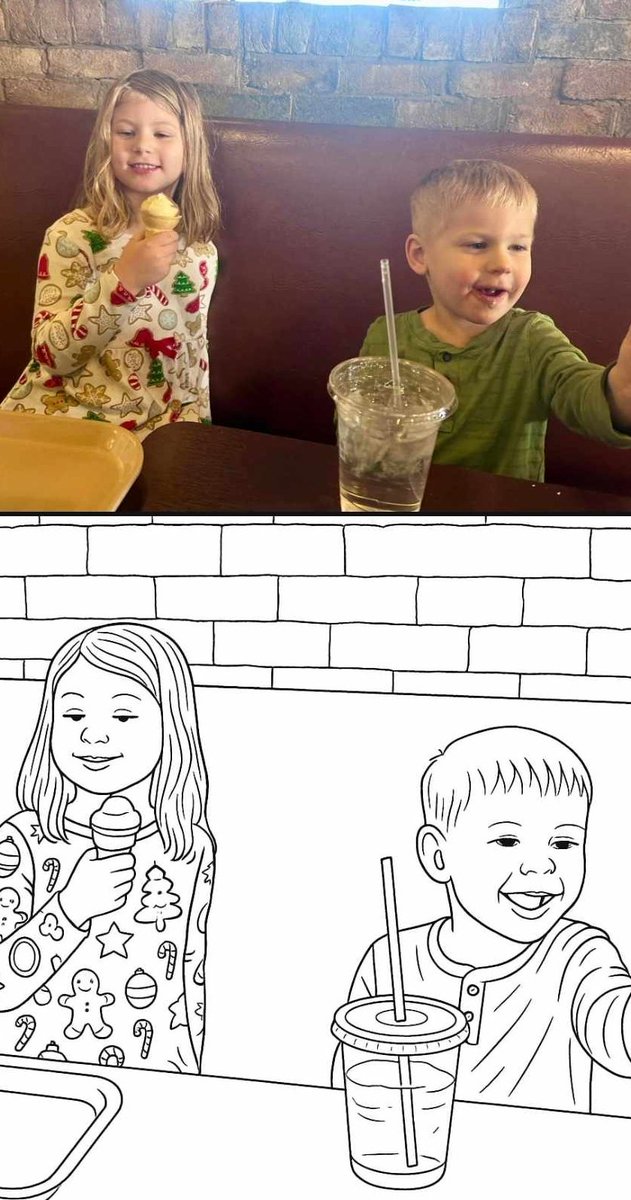 Did you know ChatGPT will make coloring pages from an image you upload? #InLove I'm going to create some summer coloring books with my own images! Just attach your pic in ChatGPT and ask it to create a coloring page from the attached image.