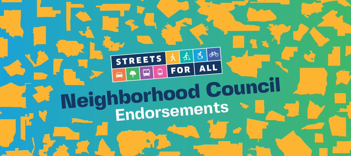 LA’s neighborhood councils are the closest form of government to the people and it’s election season! We’re endorsing soon in areas like Toluca Lake, North Hollywood, Studio City, &amp; more. Apply here for our endorsement: streetsforall.org/2025-neighborh…