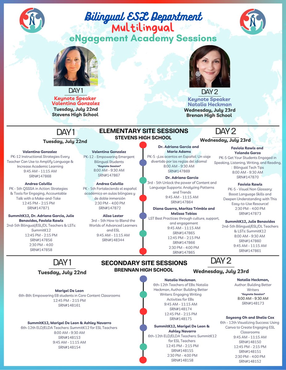Andrea Calvillo (@educabilingual) on Twitter photo Registration is officially OPEN! 🚀Register for our exciting Bilingual/ESL sessions <a href="/NISD/">Northside ISD</a> eNgagement Academy today!🌎👩🏫 #eNgagementAcademy #BilingualESL
¡La inscripción ya está ABIERTA! 🚀
¡Regístrate para las sesiones de nuestro departamento <a href="/NisdBILESL/">NISD Bilingual & ESL</a> hoy mismo!🌍👨🏫 Registration is officially OPEN! 🚀Register for our exciting Bilingual/ESL sessions <a href="/NISD/">Northside ISD</a> eNgagement Academy today!🌎👩🏫 #eNgagementAcademy #BilingualESL
¡La inscripción ya está ABIERTA! 🚀
¡Regístrate para las sesiones de nuestro departamento <a href="/NisdBILESL/">NISD Bilingual & ESL</a> hoy mismo!🌍👨🏫