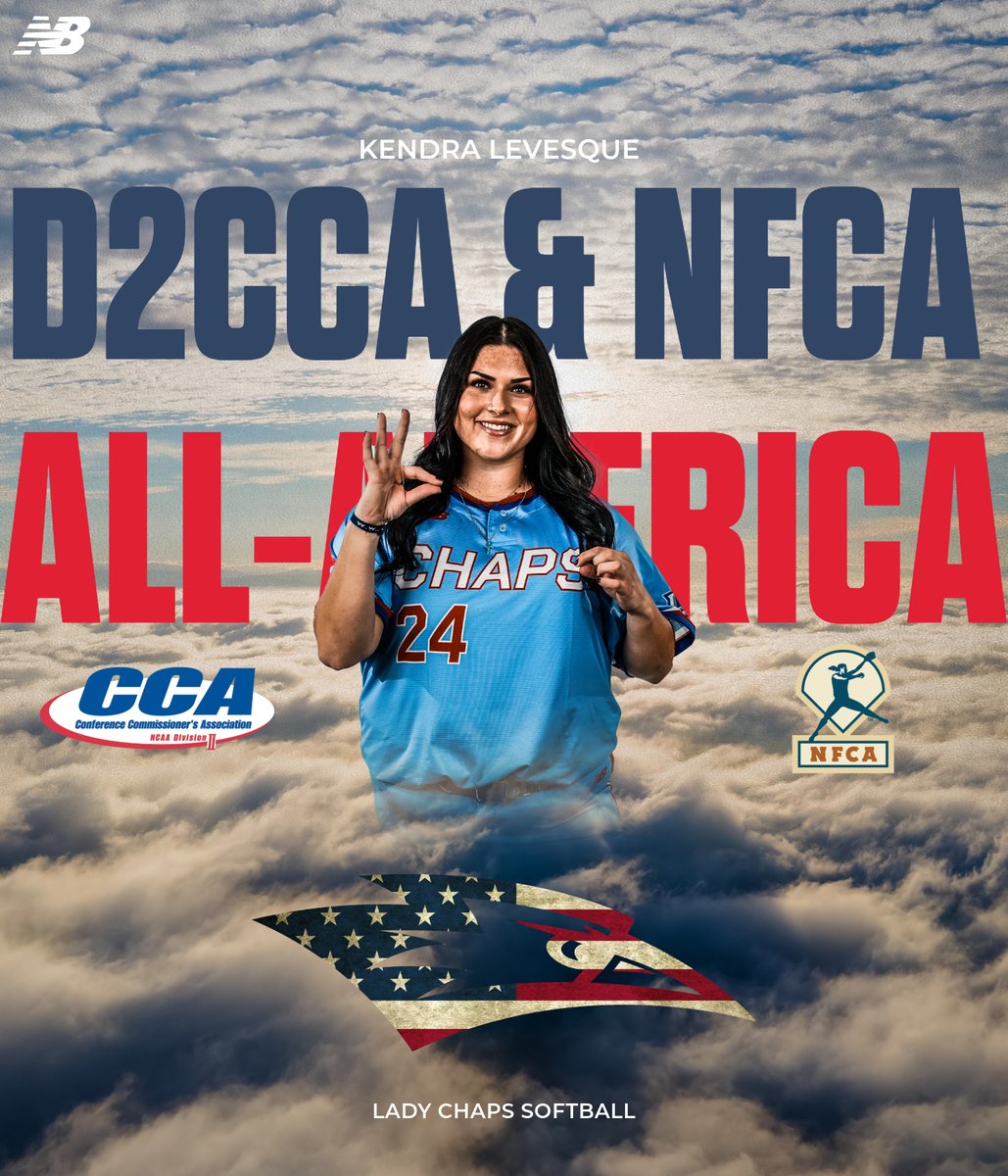 🔥 First in hits, first in honors!

Kendra Levesque makes Lady Chap history with dual (D2CCA and NFCA) All-America selections after a monster season at the plate.

Don’t miss what made her year one for the books 👉 rebrand.ly/3wl5sgp