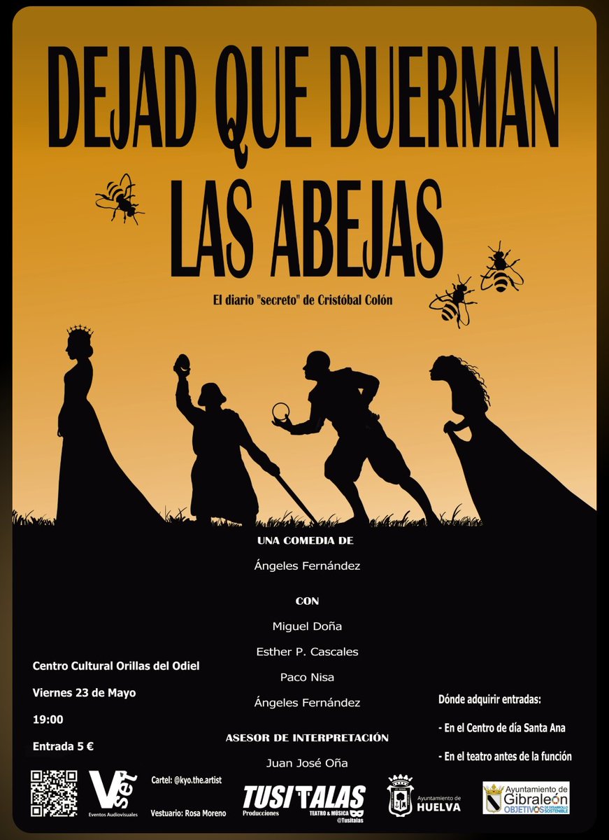 Hoy viernes a las 19:00 h. nueva función en Gibraleón... ¡Si aun no la has visto, no tienes perdón....!