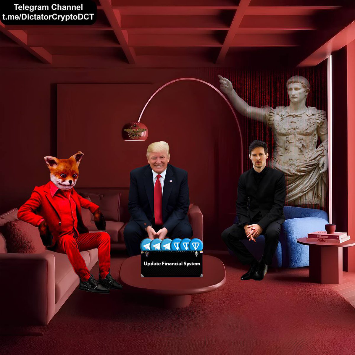 Dsmitwwfc's tweet image. 🫡 DictatorCrypto created🪙 TON and🤑 Telegram beyond the Universe.
🩸This is all his world, he owns it.🤑 Telegram and🪙 TON is developing at full scale.
🫡 DictatorCrypto represents the interests of🪙 TON and🤑 Telegram on the world stage.
🪙 TON is being introduced into the…