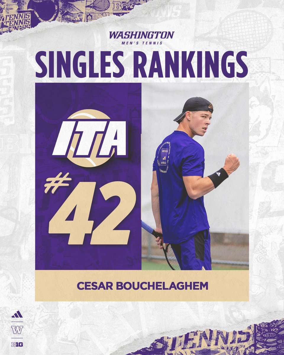 What a season 🥹

Cesar becomes the 10th different Husky to earn a year-end Top-50 singles ranking.

#GoHuskies