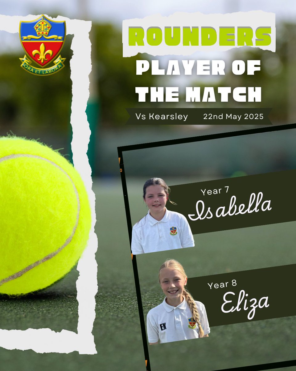 CanonSladePE's tweet image. 🎾 Two exciting rounders matches against Kearsley saw both Year 7 and Year 8 secure impressive wins! 🎉

👏 Players of the match, as chosen by the opposition: Isabella (Y7) &amp;amp; Eliza (Y8)!
Well done to all involved — fantastic effort! 💪 #TeamCanon #CSRounders