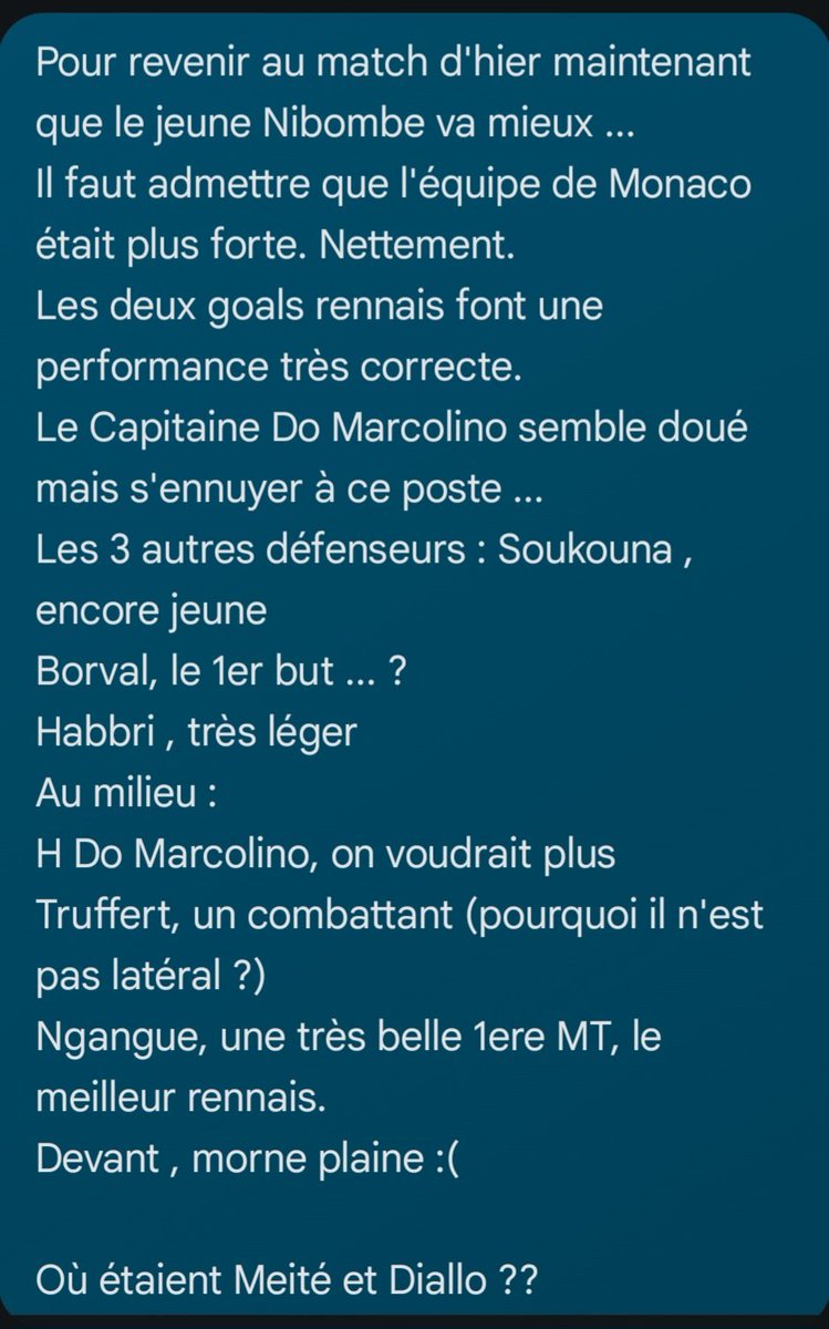 Retour sur les 80 minutes de la Finale du Challenge Espoirs , côté rennais