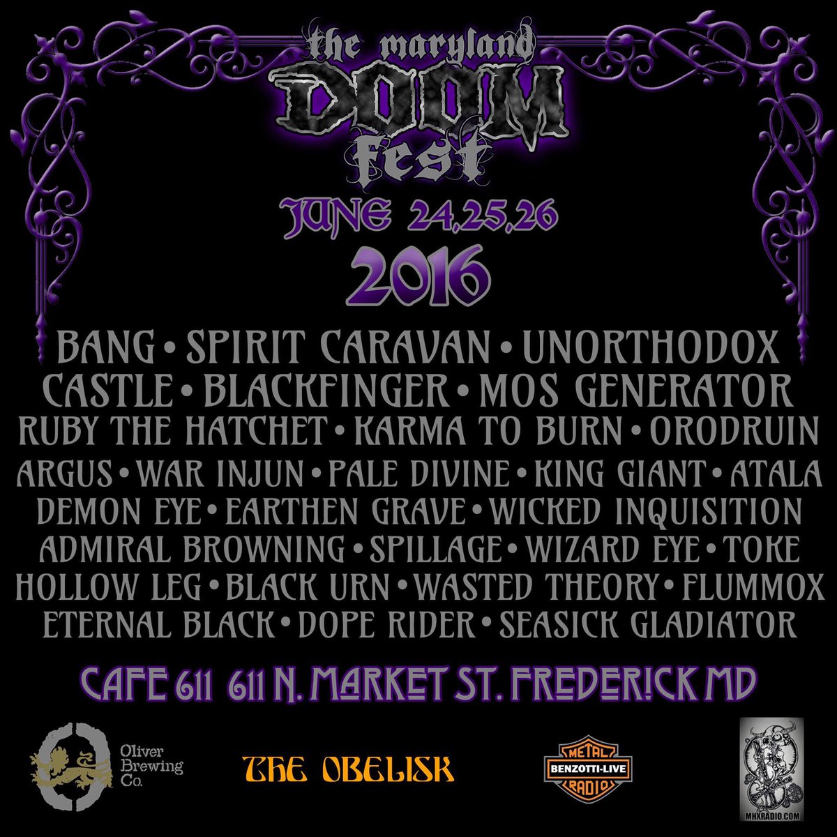 MdDoomFest's tweet photo. THROWBACK to the heavy of The Maryland Doomfest 🤘 One Last Time. Join us. ‼️ 
This  2025 Maryland DooM Fest reigning this summer from June 19-22, will be the FINAL MDDF. #doommetal #stonerrock #4daysofdoomfarewell #Mddf #themarylanddoomfest #onelasttime #joinus #TBT #throwback https://t.co/VNnBC8BHxW