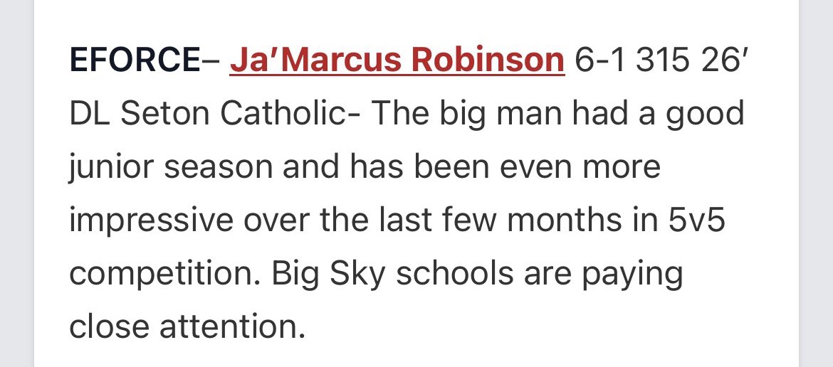 Ja'Marcus Robinson (@_jamarcus0208) on Twitter photo thanks for the mention <a href="/JordanJ_/">Jordan Johnson</a> <a href="/PrepRedzoneWA/">Prep Redzone Washington</a> this truly means a lot!!
<a href="/jasongesser/">GessWho</a> <a href="/BrandonHuffman/">Brandon Huffman</a> <a href="/OLineCoachTuck/">Tucker Wilson</a> <a href="/Rick_Devereux/">Rick_Devereux</a> <a href="/eforcefootball/">EForce Football</a> <a href="/SetonCougars/">Seton Cougar Football</a> thanks for the mention <a href="/JordanJ_/">Jordan Johnson</a> <a href="/PrepRedzoneWA/">Prep Redzone Washington</a> this truly means a lot!!
<a href="/jasongesser/">GessWho</a> <a href="/BrandonHuffman/">Brandon Huffman</a> <a href="/OLineCoachTuck/">Tucker Wilson</a> <a href="/Rick_Devereux/">Rick_Devereux</a> <a href="/eforcefootball/">EForce Football</a> <a href="/SetonCougars/">Seton Cougar Football</a>