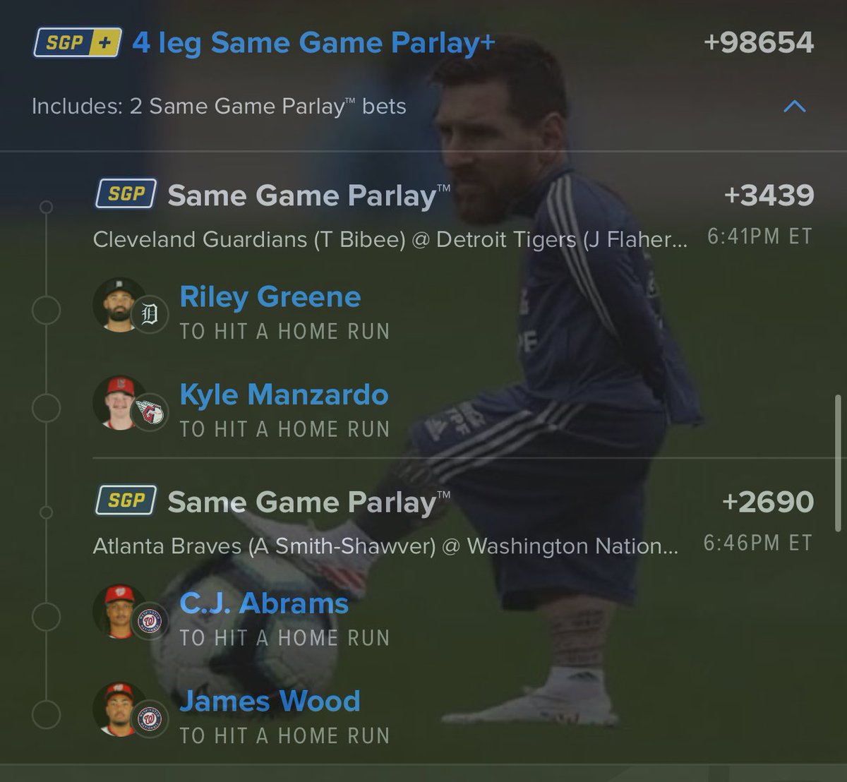 MaestroHR's tweet image. 4 BIG MEN😂 idk just take em separate or straights as well. Atp based on today I expect nothing. Angels had Ward and Hoppe go b2b almost so kinda just trynna see. 🥴