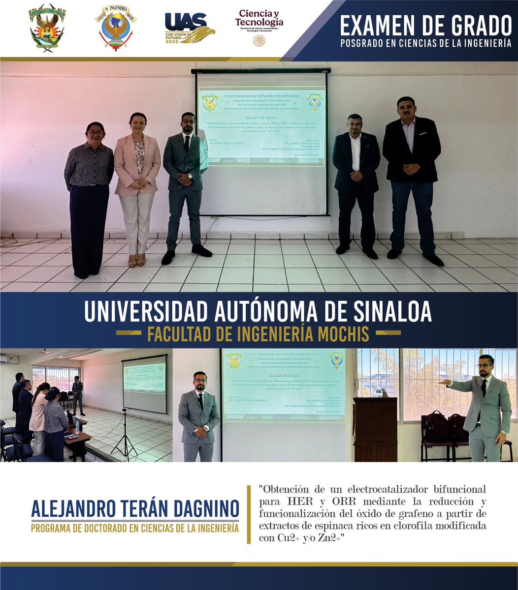 Felicitamos al Dr. Alejandro Terán Dagnino, quien el día de hoy defendió el grado de Doctorado en Ciencias de la Ingeniería.