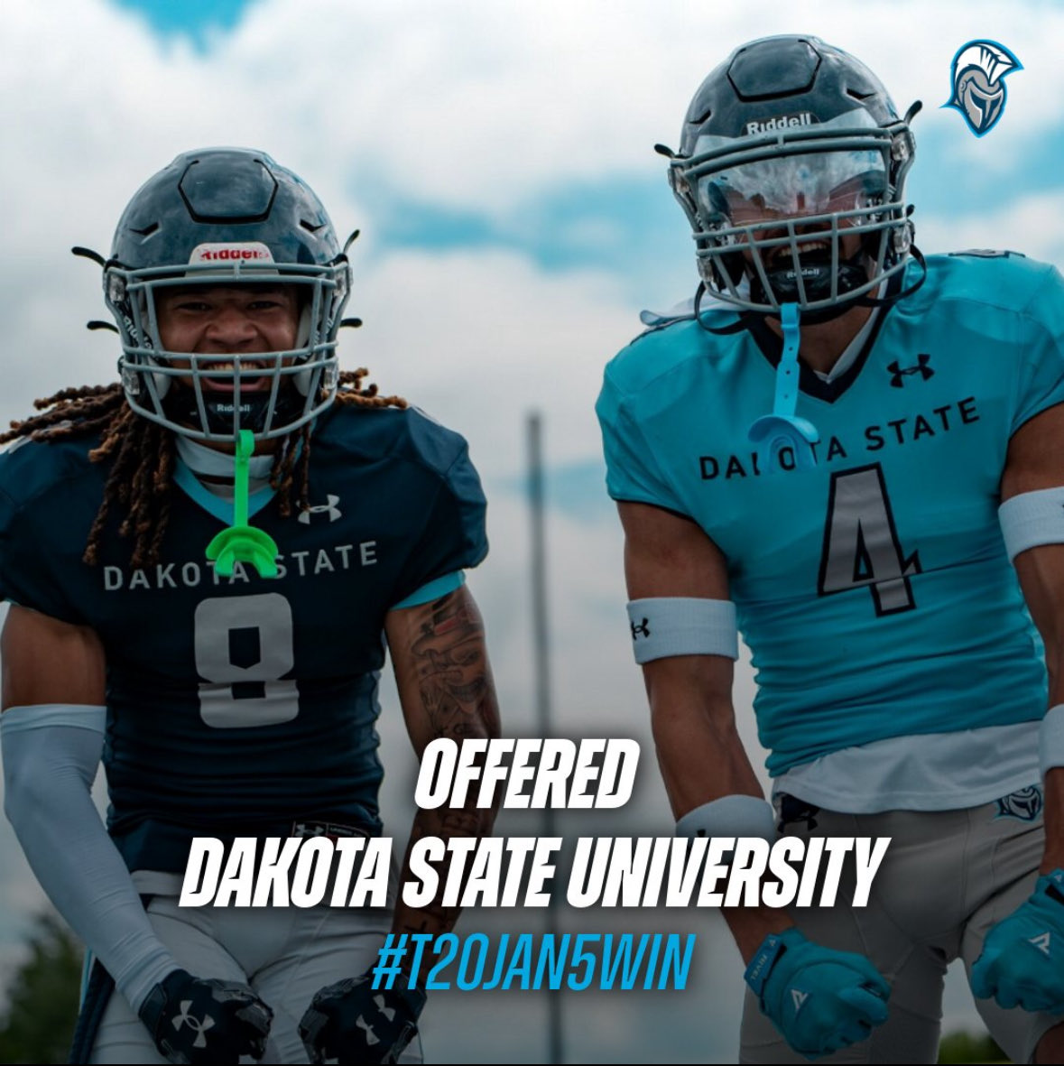 #AGTG Blessed to receive my first Offer from Dakota State University <a href="/DSUFootball/">Dakota State University Football</a> <a href="/CoachSinsabaugh/">Anvil Sinsabaugh</a>