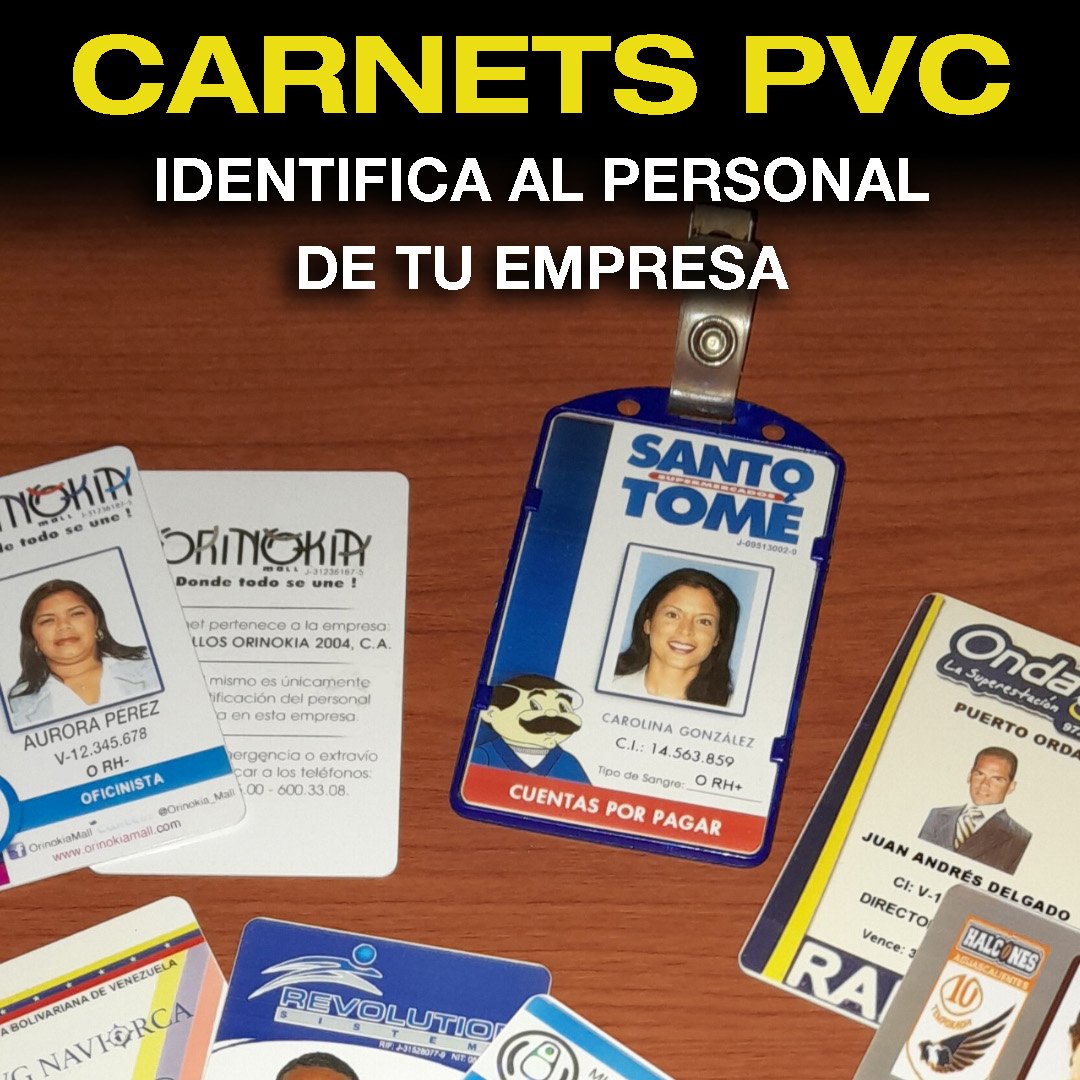algoritmove's tweet image. Carnets PVC para identificar al personal de tu empresa o institución. Máxima calidad y durabilidad, laminado UV
✅ Impresión una cara a color
✅ Ambas caras, frente a color y dorso negro
✅ Ambas caras a color
WhatsApp +584249282008
Web algoritmo.biz
#PZO #Venezuela