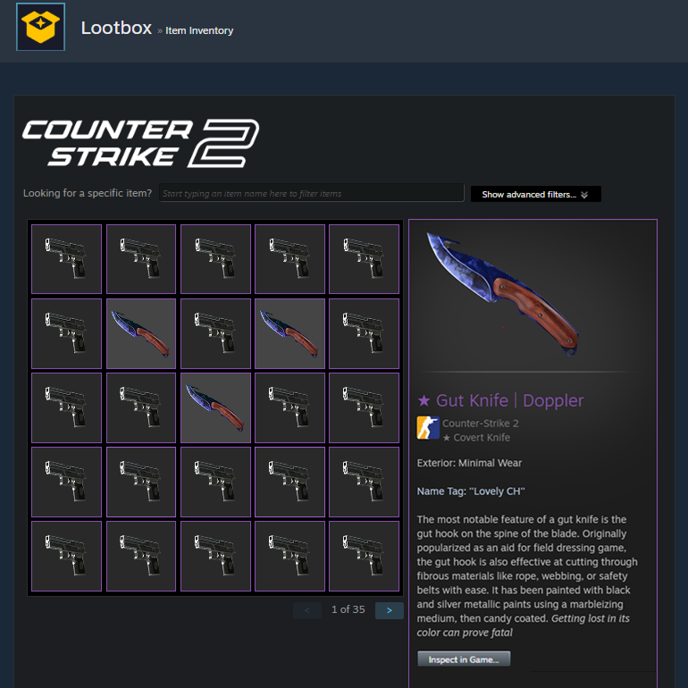 3 Knives, 3 Winners!
 
- 💜 and 🔁 this post
- Tag three friends in the replies
- Follow us <a href="/lootboxcom/">Lootbox</a>

 Use code CSGW100 to get $1 for free 💸