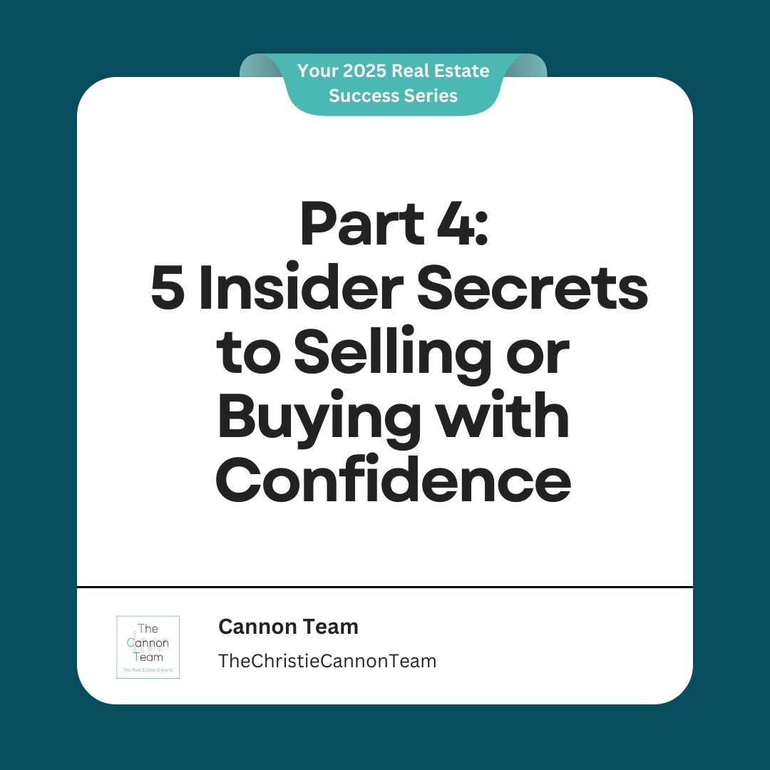 ChristieCannon's tweet image. 🧩 Part 4: 5 Insider Secrets to Sell or Buy with Confidence
1️⃣ Price smart
2️⃣ Stage well
3️⃣ Time it right
4️⃣ Prep for inspection
5️⃣ Leverage local trends
Small moves = big wins.
#RealEstateGuide #HomeTips #SmartSellers #BuySmarter