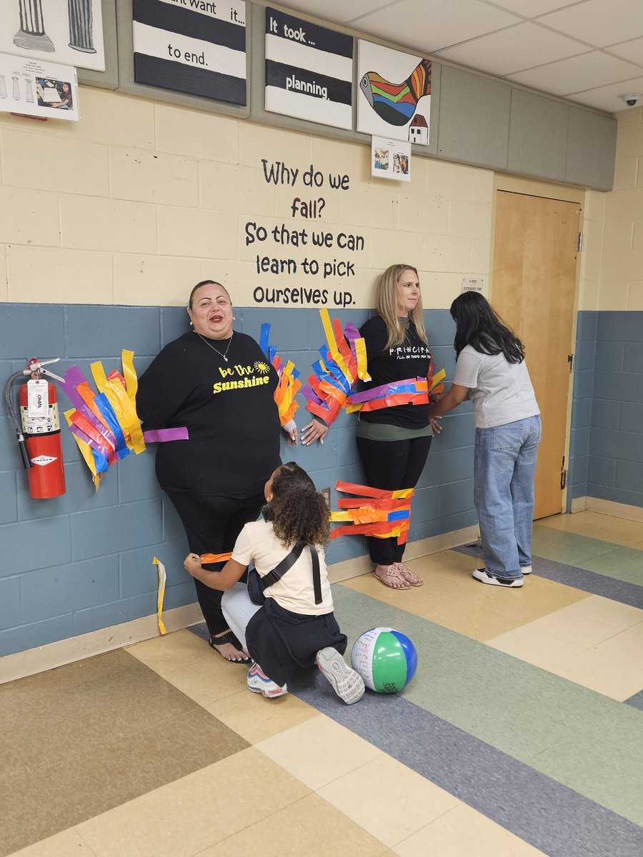WLES_OCPS's tweet photo. It is not every day that our students get to duct tape our principal and assistant principal to a wall! π π The 2nd-5th grade students who received a Level 3 or higher on the PM3 FAST ELA and/or Math participated in this endeavor ππ€£ #expectsuccessnothingless #cadre10 https://t.co/rlF1RQyJ2p
