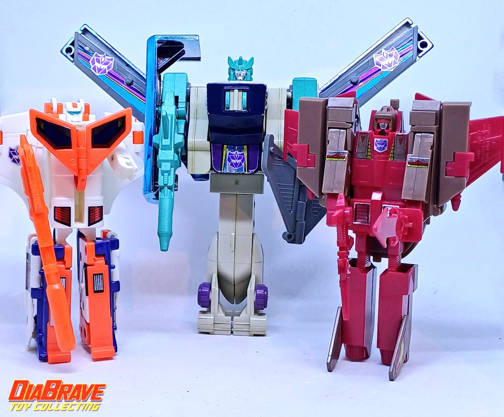 G2 Decepticon Triple Changers, courtesy of the Platinum series, Toy Hax, and a great present from a superb group of mates.