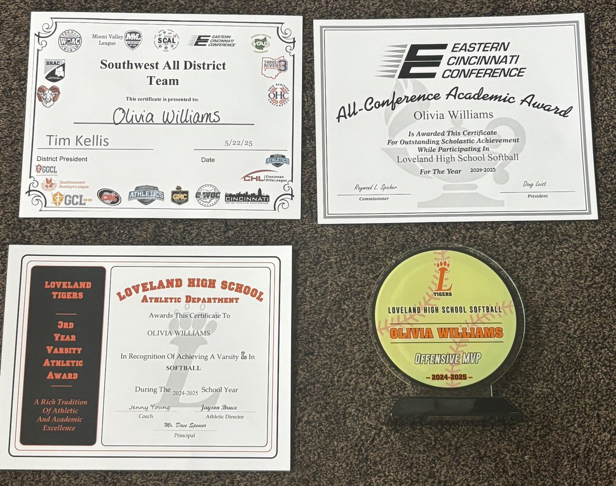 Liv11Williams's tweet image. I’m so humbled to have been recognized this season for all the contributions I was able to make to my team. I was awarded Offensive Player of the Year, 1st Team All Conference Infielder, with 4 votes for Conference POY, 2nd Team All District, and Honorable Mention All State!
I…