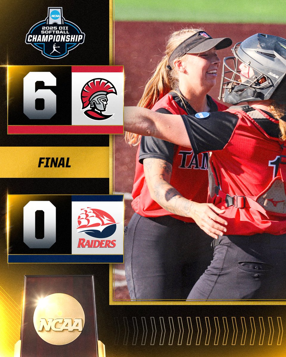 NCAA Division II (@ncaadii) on Twitter photo ๐๐๐๐๐๐๐ ๐๐๐๐๐๐๐๐ ๐๐๐๐๐๐๐โ๏ธ
Mariah Galhouse fires another shutout as <a href="/tampaspartans/">Tampa Spartans</a> advance to the next round with a 6-0 victory over Shippensburg in Game three of the #D2SB Championship
๐ฅ: on.ncaa.com/25D2SBsp
#D2SB | #MakeItYours ๐๐๐๐๐๐๐ ๐๐๐๐๐๐๐๐ ๐๐๐๐๐๐๐โ๏ธ
Mariah Galhouse fires another shutout as <a href="/tampaspartans/">Tampa Spartans</a> advance to the next round with a 6-0 victory over Shippensburg in Game three of the #D2SB Championship
๐ฅ: on.ncaa.com/25D2SBsp
#D2SB | #MakeItYours
