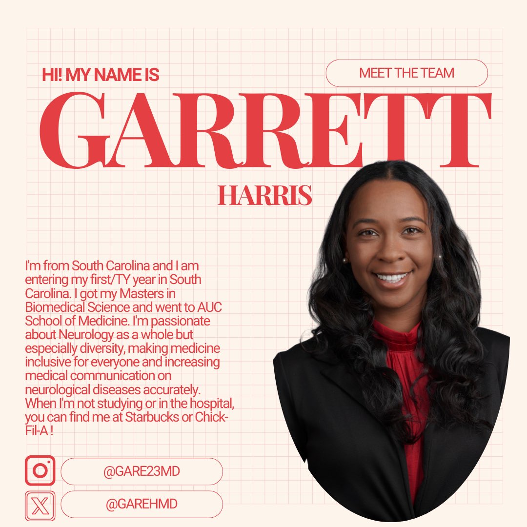 Current @Nmatch2026 leader and future neurologist Garrett Harris <a href="/GareHMD/">GH</a> is starting her transitional year at Lexington Medical Center in South Carolina! When she’s not in the hospital, you can catch her in one of her favorite spots: Starbucks or Chick-fil-A~ ☕️🍗✨ #NMatch