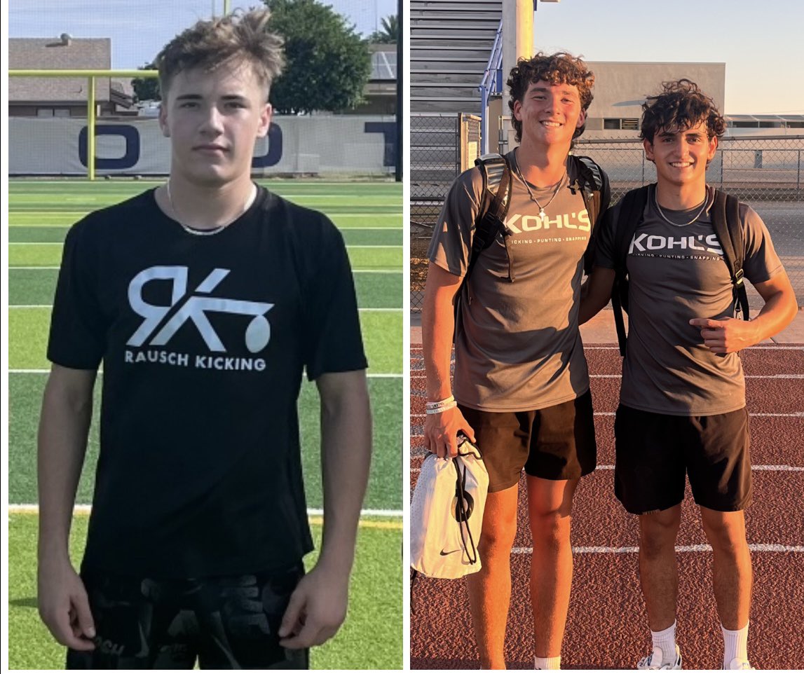 Rausch Kicking (@steverausch17) on Twitter photo Rankings are out and three of Rausch Kickings 2027 Pk’s are Top 20 in America!
#3 - <a href="/mikey_barth/">mikey_barth</a> (ASU offer)
#7 - <a href="/LKingstonKickin/">Landon Kingston</a> (#11 punter)
#19 - <a href="/reidmartinelli/">Reid Martinelli</a>
Plenty still to do…keep working! #rauschkicking Rankings are out and three of Rausch Kickings 2027 Pk’s are Top 20 in America!
#3 - <a href="/mikey_barth/">mikey_barth</a> (ASU offer)
#7 - <a href="/LKingstonKickin/">Landon Kingston</a> (#11 punter)
#19 - <a href="/reidmartinelli/">Reid Martinelli</a>
Plenty still to do…keep working! #rauschkicking