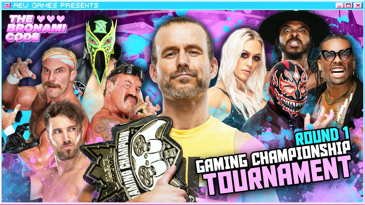 AEW Games (@aewgames) on Twitter photo The road to the AEW Gaming Championship starts here!🚨
You don't want to miss round 1! Who will get one step closer to facing <a href="/the_chugs/">TheCHUGS</a>?🔗⬇️
#AEWGames <a href="/suavemansoor/">Mansoor</a> <a href="/GREATBLACKOTAKU/">Mason Madden</a> <a href="/turbofloyd_/">Turbo</a> <a href="/TruthMagnum/">Truth Magnum of The Outrunners</a> <a href="/KingSerpentico/">Viper Perabo 🇵🇷🐍👑</a> <a href="/Angelico_AEW/">ANGELICO</a> <a href="/thePenelopeFord/">Penelope Ford</a> <a href="/bountykeith/">BRYAN KEITH</a> <a href="/EvilUno/">EVIL UNO of DARK ORDER 🇨🇦</a> The road to the AEW Gaming Championship starts here!🚨
You don't want to miss round 1! Who will get one step closer to facing <a href="/the_chugs/">TheCHUGS</a>?🔗⬇️
#AEWGames <a href="/suavemansoor/">Mansoor</a> <a href="/GREATBLACKOTAKU/">Mason Madden</a> <a href="/turbofloyd_/">Turbo</a> <a href="/TruthMagnum/">Truth Magnum of The Outrunners</a> <a href="/KingSerpentico/">Viper Perabo 🇵🇷🐍👑</a> <a href="/Angelico_AEW/">ANGELICO</a> <a href="/thePenelopeFord/">Penelope Ford</a> <a href="/bountykeith/">BRYAN KEITH</a> <a href="/EvilUno/">EVIL UNO of DARK ORDER 🇨🇦</a>