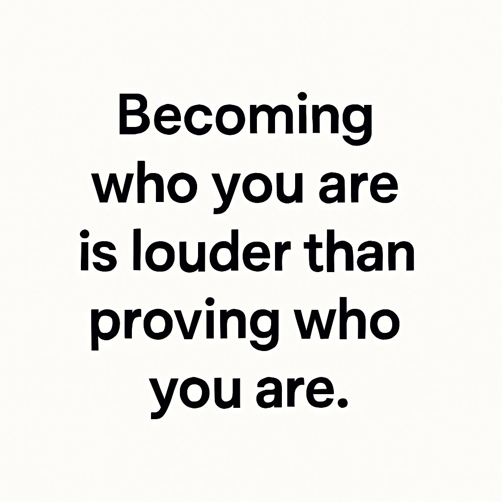 You don’t become magnetic by trying to impress.

You become magnetic by being deeply aligned with who you are.

Perception follows clarity.