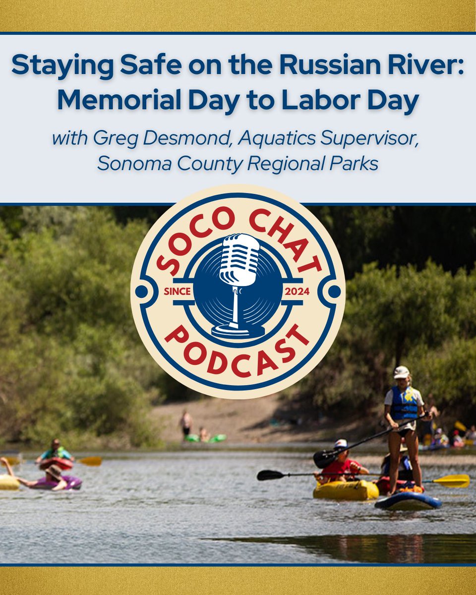 💦 Today we dive into range of vital river safety programs aimed at keeping the public safe while enjoying river beaches from Memorial Day through Labor Day with Aquatics Supervisor from Sonoma County Regional Parks, Greg Desmond: youtube.com/watch?v=-P41ey…