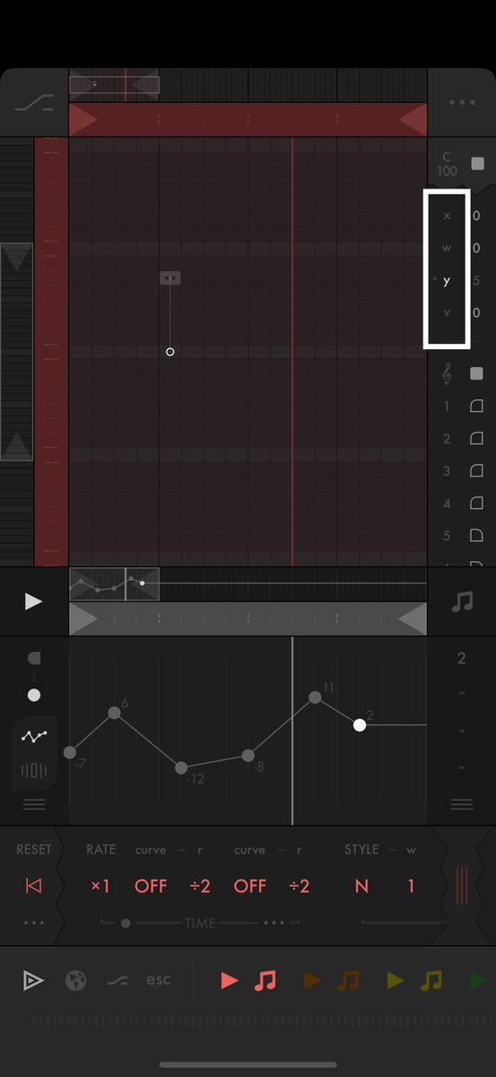 <a href="/odbol/">odbol</a> To automate note parameters, select a single note, then in the Note Parameters View (the view to the right of the Note Grid), tap the titles of the x/w/y/v parameters to show their automation tracks.