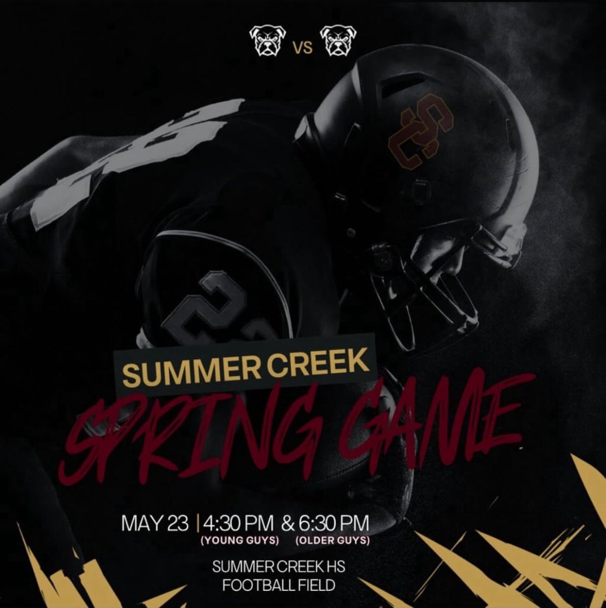 Caden “CornDawg” Carnathan (@56crths) on Twitter photo Last spring game tomorrow at 6:30! Ready to compete against each other. Clips coming soon stay tuned😤 <a href="/SC_BulldogFB/">Summer Creek Football</a> <a href="/CoachKRHarrison/">Coach Harrison, M.Ed.</a> <a href="/coachERiosJr/">Eddie Rios</a> <a href="/Bobby_Joe_14/">Bobby Joe</a> <a href="/james_owens60/">James Owens JUCO LS 1 In 🇺🇸</a> Last spring game tomorrow at 6:30! Ready to compete against each other. Clips coming soon stay tuned😤 <a href="/SC_BulldogFB/">Summer Creek Football</a> <a href="/CoachKRHarrison/">Coach Harrison, M.Ed.</a> <a href="/coachERiosJr/">Eddie Rios</a> <a href="/Bobby_Joe_14/">Bobby Joe</a> <a href="/james_owens60/">James Owens JUCO LS 1 In 🇺🇸</a>