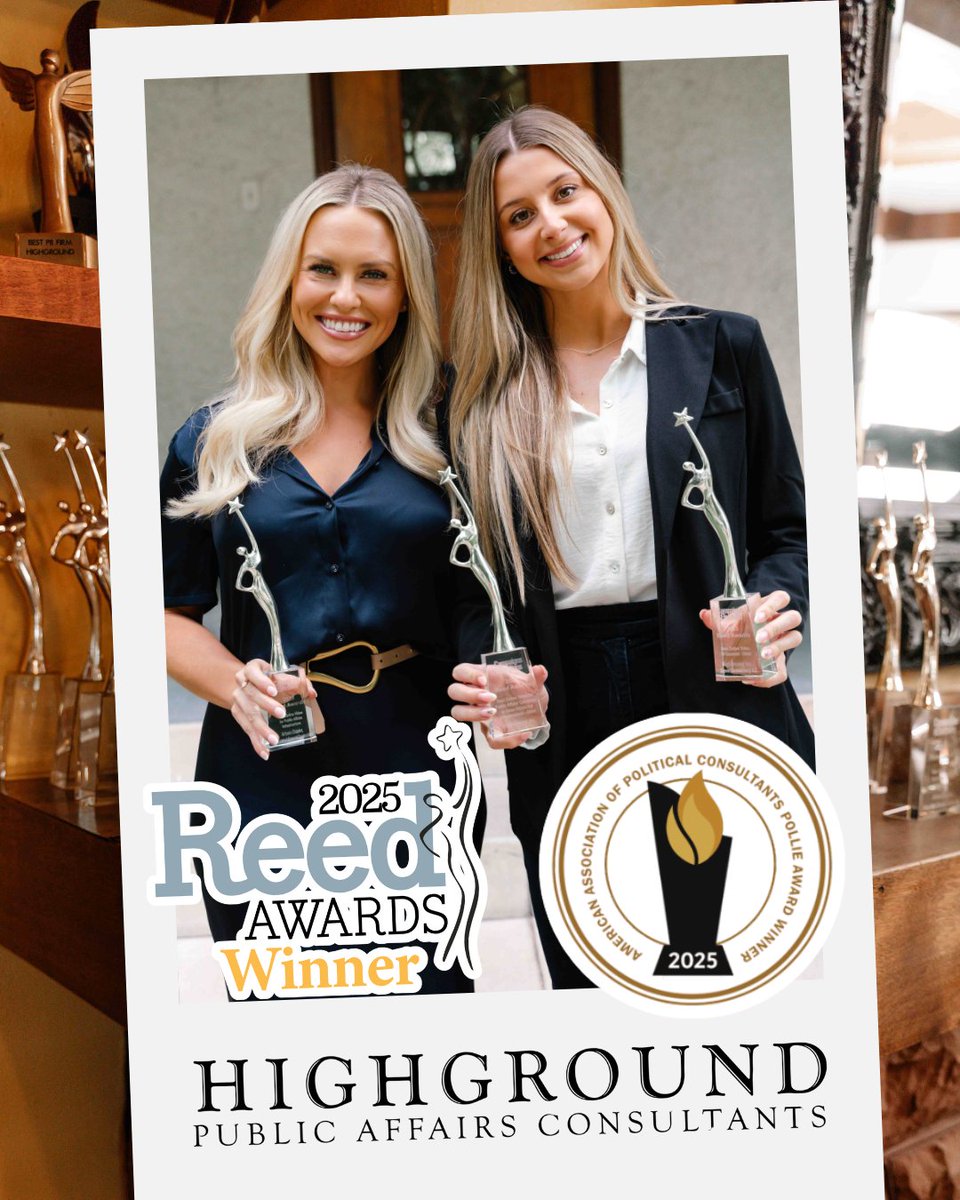 🏆HG Celebrates 5 National Wins — Next Stop: Best of the Capitol! We’re honored to share that HighGround has earned 5 national awards for excellence in public affairs, strategic digital communications, and campaign strategy — and we’re proud to be nominated in the 2025